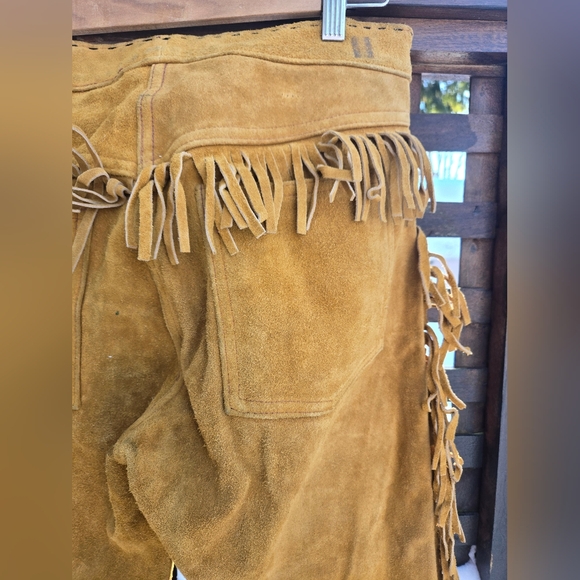 Vintage Fringe Suede Pants - Picture 10 of 12
